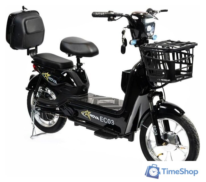 Электроскутер NOVA EC03 (чёрный, без цепи) - Изображение №9 — Интернет-магазин Time-Shop