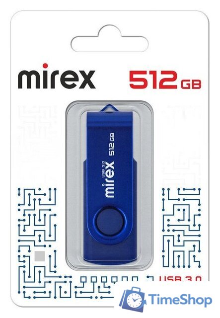 USB Flash Mirex Color Blade Swivel 3.0 512GB 13600-FM3BS512 - Изображение №1 — Интернет-магазин Time-Shop