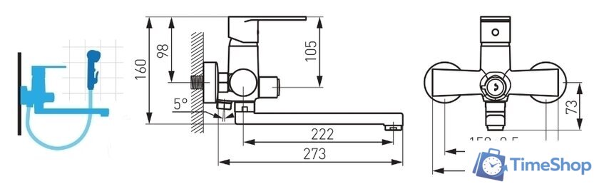 Смеситель Ferro Algeo BAG3A - Изображение №2 — Интернет-магазин Time-Shop