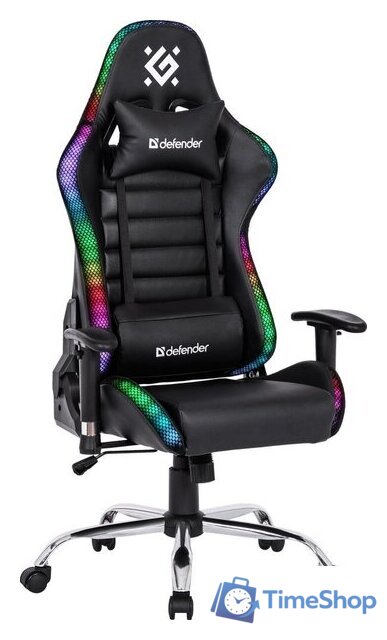 Игровое (геймерское) кресло Defender Ultimate (черный) - Изображение №1 — Интернет-магазин Time-Shop