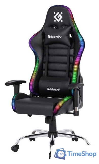 Игровое (геймерское) кресло Defender Ultimate (черный) - Изображение №3 — Интернет-магазин Time-Shop