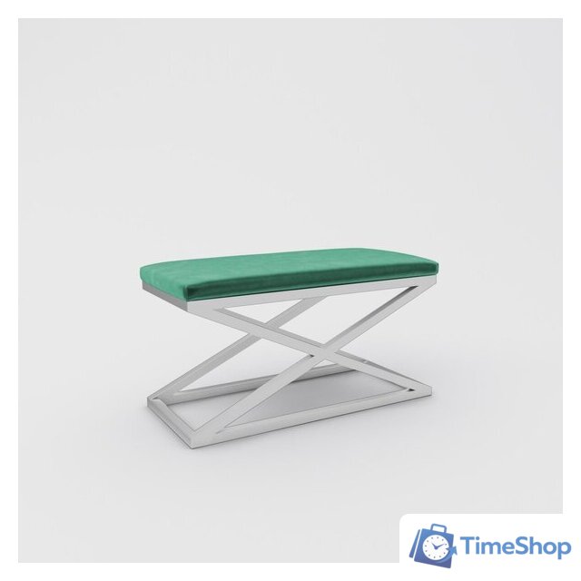 Банкетка Hype Mebel Трингл (белый/зеленый) - Изображение №1 — Интернет-магазин Time-Shop