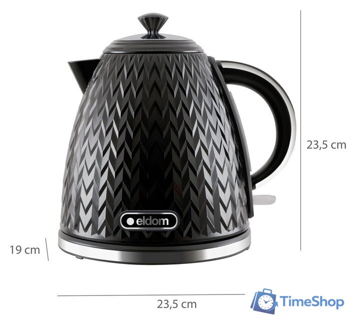 Электрический чайник Eldom C265 Nelo (черный) - Изображение №9 — Интернет-магазин Time-Shop