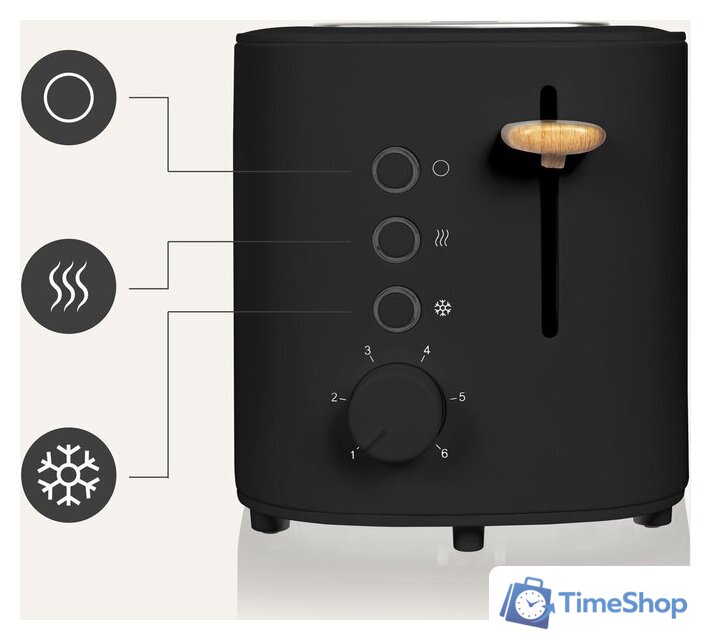 Тостер Zeegma Tostee Black Wood - Изображение №12 — Интернет-магазин Time-Shop