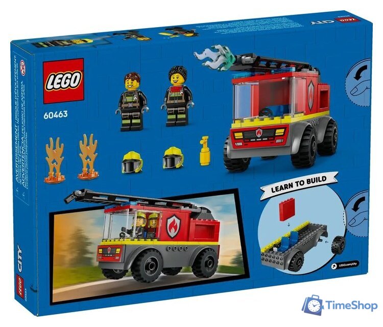 Конструктор LEGO City Пожарная машина с лестницей 60463 - Изображение №2 — Интернет-магазин Time-Shop