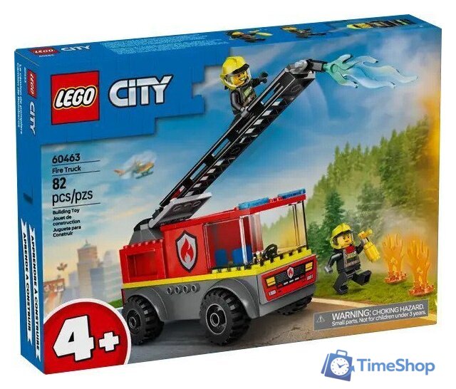 Конструктор LEGO City Пожарная машина с лестницей 60463 - Изображение №1 — Интернет-магазин Time-Shop
