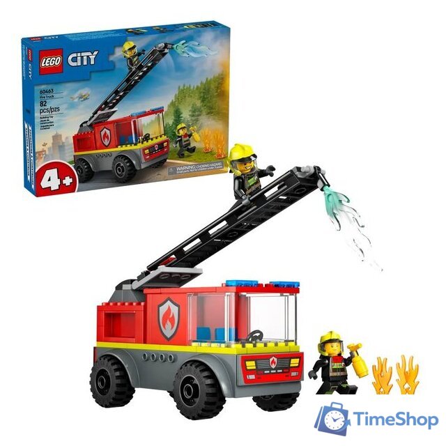 Конструктор LEGO City Пожарная машина с лестницей 60463 - Изображение №3 — Интернет-магазин Time-Shop