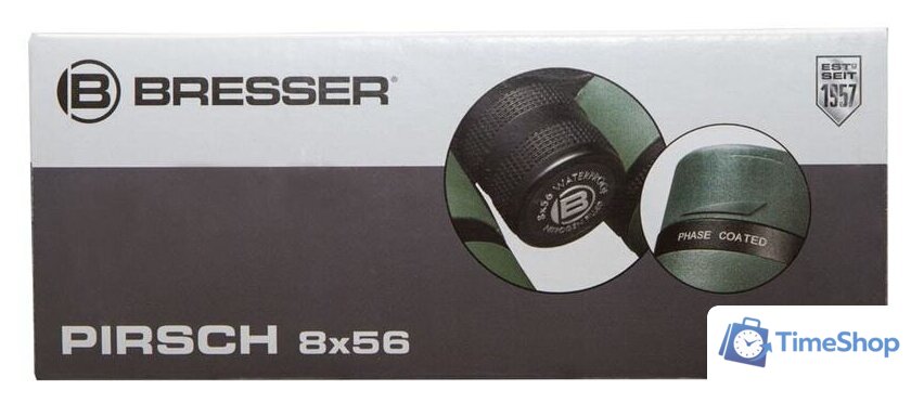 Бинокль Bresser Pirsch 8x56 (зеленый) - Изображение №14 — Интернет-магазин Time-Shop