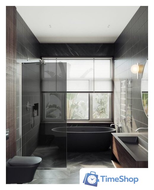 Душевая стенка MaybahGlass 195x79 MGD-698-5у (графитовое стекло/хром матовый) - Изображение №3 — Интернет-магазин Time-Shop