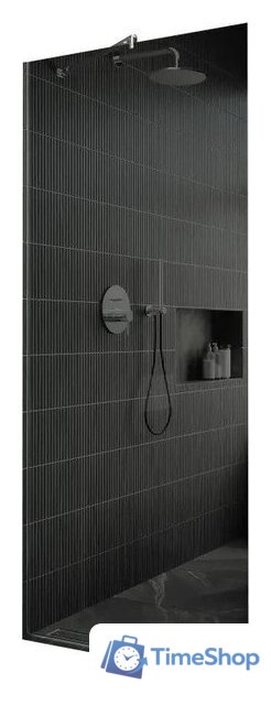 Душевая стенка MaybahGlass 195x79 MGD-698-5у (графитовое стекло/хром матовый) - Изображение №1 — Интернет-магазин Time-Shop