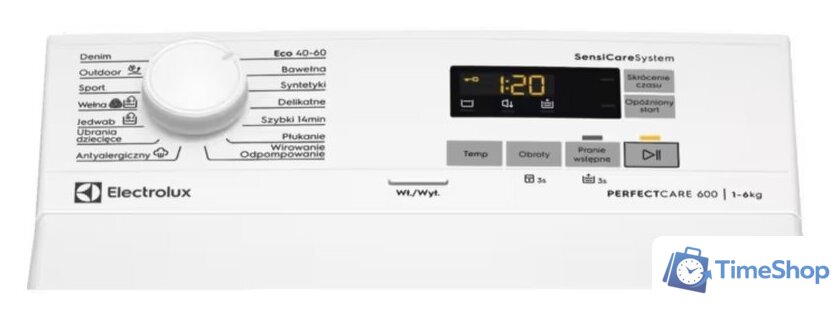 Стиральная машина с вертикальной загрузкой Electrolux SensiCare 600 EW6TN5261FP - Изображение №2 — Интернет-магазин Time-Shop