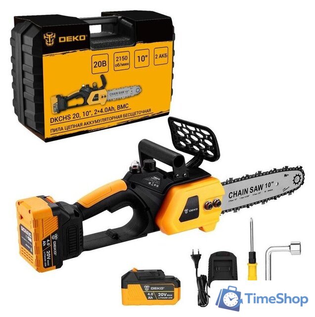 Аккумуляторная пила Deko DKCHS 20 081-2001 (с 2-мя АКБ, кейс) - Изображение №1 — Интернет-магазин Time-Shop