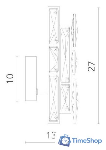 Бра Divinare Medea 1684/01 AP-1 - Изображение №4 — Интернет-магазин Time-Shop