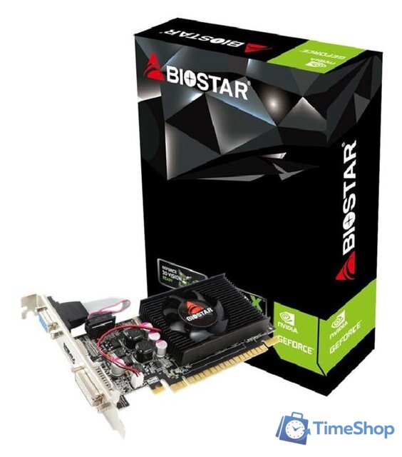 Видеокарта BIOSTAR GeForce G210 1GB DDR3 VN2103NHG6 - Изображение №1 — Интернет-магазин Time-Shop