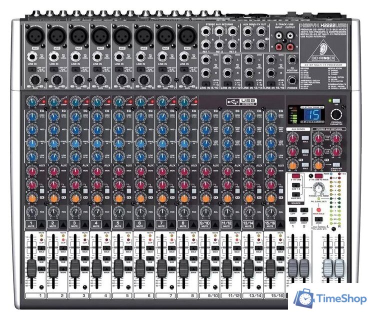 Микшерный пульт Behringer Xenyx X2222USB - Изображение №1 — Интернет-магазин Time-Shop