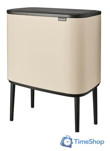 Система сортировки мусора Brabantia Bo Touch Bin 3x11 л (бежевый) - Изображение №2 — Интернет-магазин Time-Shop