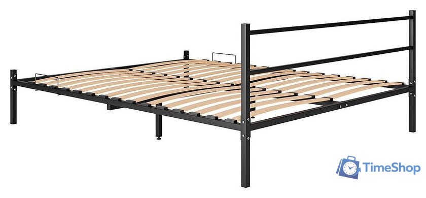 Кровать Князев Мебель Калабрия 1 КЛ1.140.200.Ч (черный муар) - Изображение №3 — Интернет-магазин Time-Shop