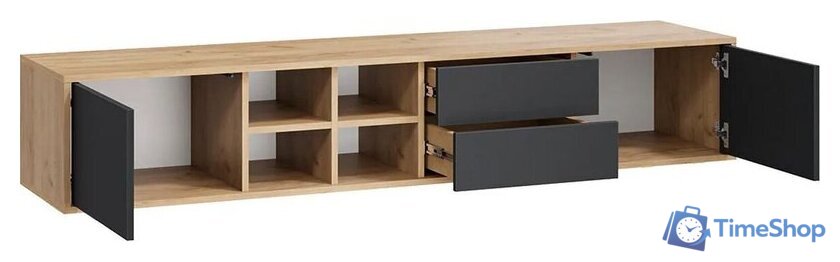 Тумба Трия Тип 5 (дуб крафт золотой/антрацит) - Изображение №2 — Интернет-магазин Time-Shop