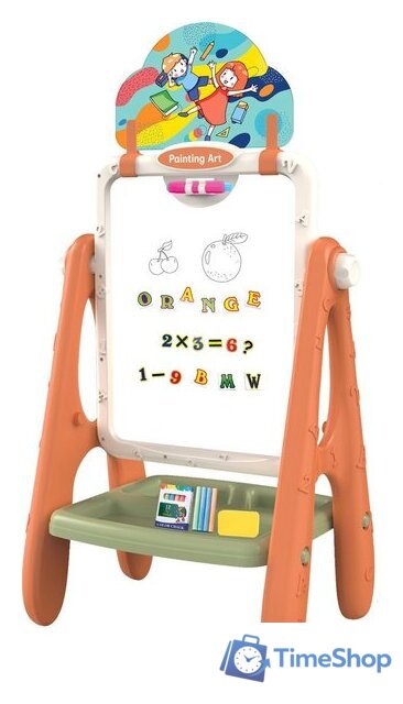 Мольберт детский Labalu Rong Run Kids с магнитным алфавитом 400727 (оранжевый) - Изображение №1 — Интернет-магазин Time-Shop