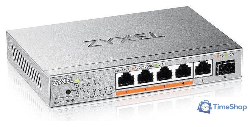Неуправляемый коммутатор Zyxel XMG-105HP - Изображение №3 — Интернет-магазин Time-Shop