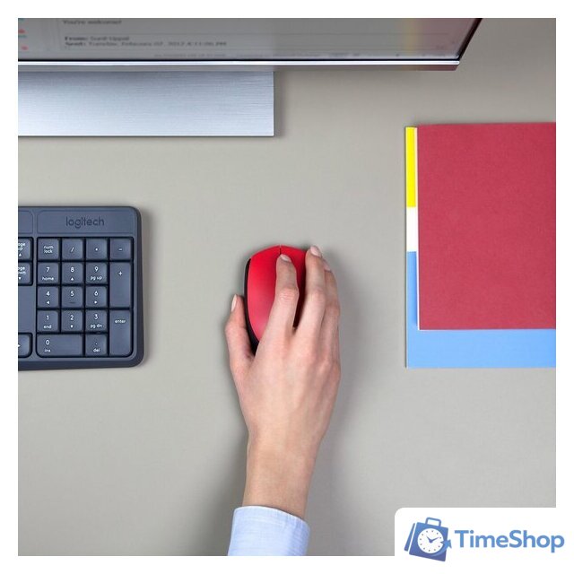 Мышь Logitech M171 (красный/черный) - Изображение №5 — Интернет-магазин Time-Shop