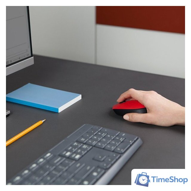 Мышь Logitech M171 (красный/черный) - Изображение №6 — Интернет-магазин Time-Shop