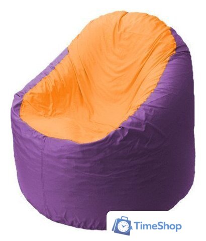 Кресло-мешок Flagman Bravo B1.1-38 (фиолетовый/оранжевый) - Изображение №1 — Интернет-магазин Time-Shop