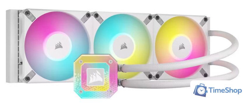 Система жидкостного охлаждения для процессора Corsair iCUE H150i Elite Capellix XT White CW-9060073-WW - Изображение №1 — Интернет-магазин Time-Shop