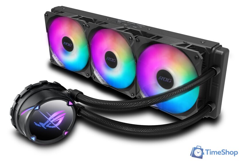 Система жидкостного охлаждения для процессора ASUS ROG Strix LC II 360 ARGB - Изображение №1 — Интернет-магазин Time-Shop