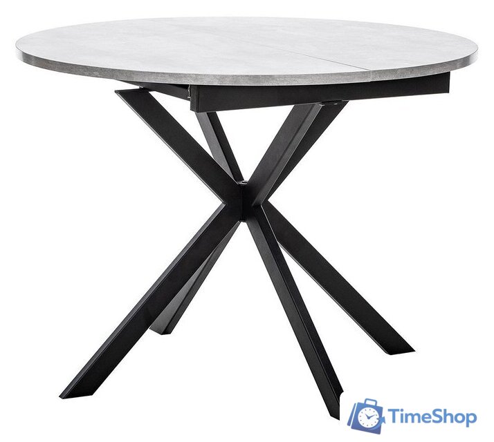 Кухонный стол Мебель Импэкс Leset Капри (цемент/черный) - Изображение №1 — Интернет-магазин Time-Shop