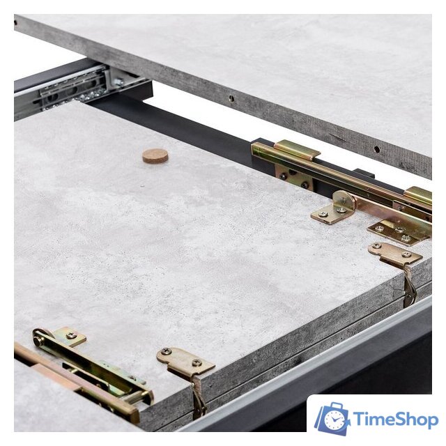 Кухонный стол Мебель Импэкс Leset Капри (цемент/черный) - Изображение №5 — Интернет-магазин Time-Shop