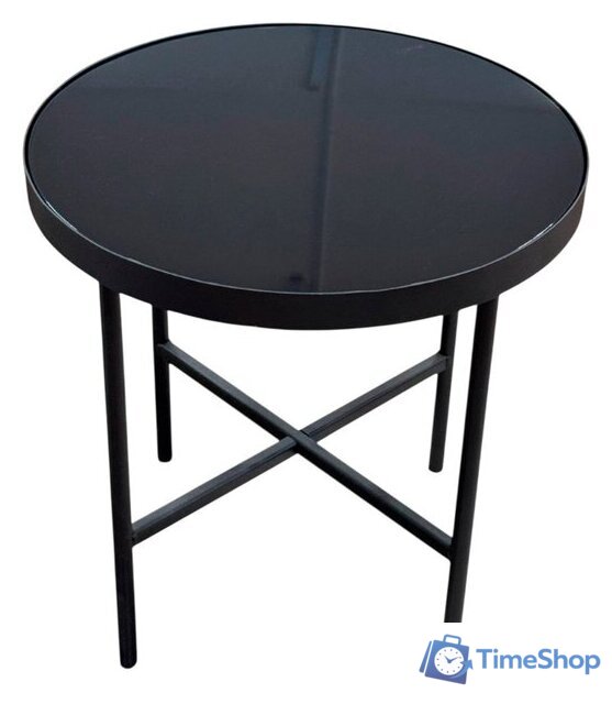Журнальный столик Мебелик МеталлАрт М011 (стемалит черный/черный) - Изображение №1 — Интернет-магазин Time-Shop