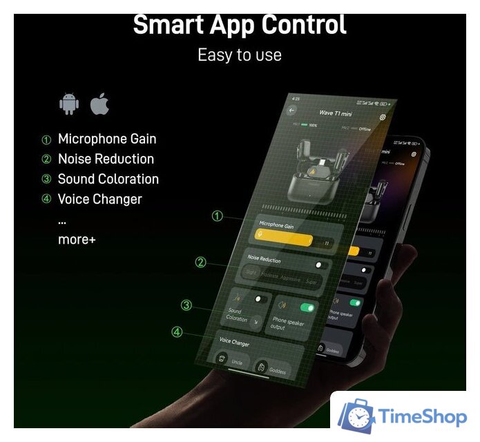 Радиосистема Maono Wave T1 Mini - Изображение №7 — Интернет-магазин Time-Shop