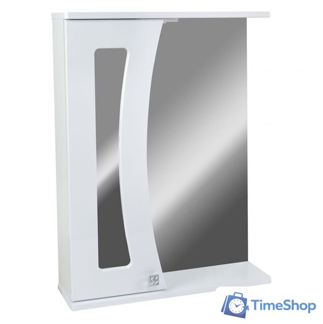  Doratiz Шкаф с зеркалом Селена 55 R 2711.114 (белый, с подсветкой) - Изображение №3 — Интернет-магазин Time-Shop
