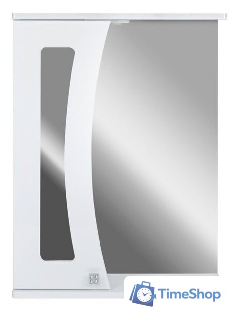  Doratiz Шкаф с зеркалом Селена 55 R 2711.114 (белый, с подсветкой) - Изображение №1 — Интернет-магазин Time-Shop