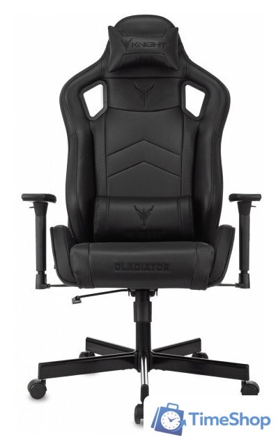Игровое (геймерское) кресло Knight Gladiator (экокожа черный) - Изображение №4 — Интернет-магазин Time-Shop