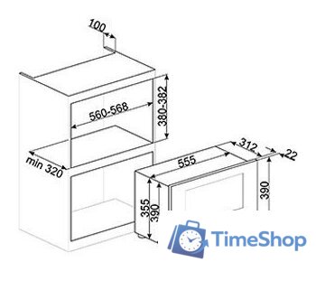 Микроволновая печь Smeg MP822PO - Изображение №3 — Интернет-магазин Time-Shop
