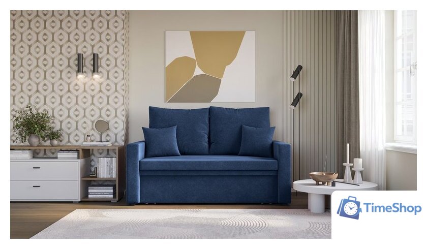 Диван Mio Tesoro Тунне SB2 (Ripple 798 Blue) - Изображение №5 — Интернет-магазин Time-Shop