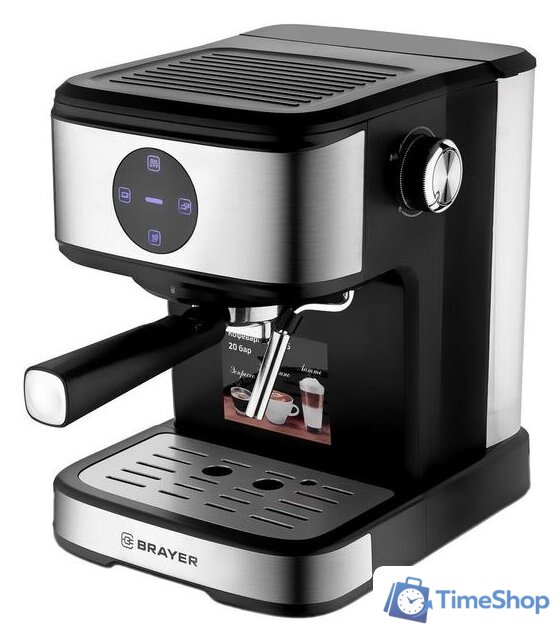Рожковая кофеварка Brayer BR1105 - Изображение №2 — Интернет-магазин Time-Shop