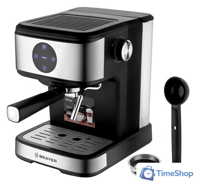 Рожковая кофеварка Brayer BR1105 - Изображение №1 — Интернет-магазин Time-Shop