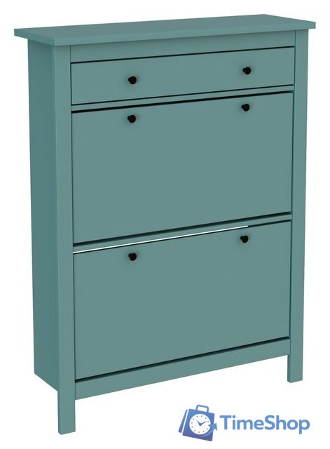 Тумба для обуви Mio Tesoro Сага 92x122 (темно-бирюзовый) - Изображение №1 — Интернет-магазин Time-Shop