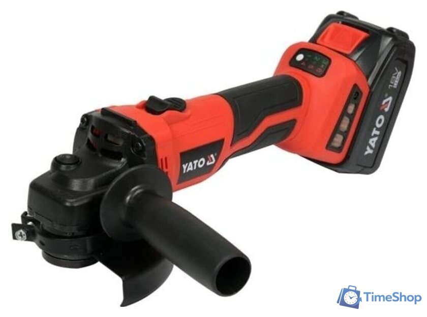 Угловая шлифмашина Yato YT-828295 (с 2-мя АКБ) - Изображение №4 — Интернет-магазин Time-Shop