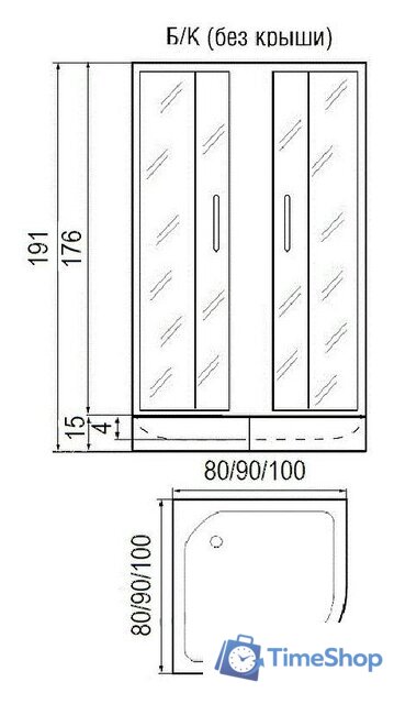 Душевой уголок River Don Light 90/15 MT - Изображение №8 — Интернет-магазин Time-Shop