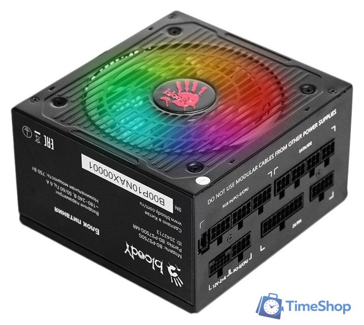 Блок питания A4Tech Bloody BD-PS750G-MR - Изображение №1 — Интернет-магазин Time-Shop