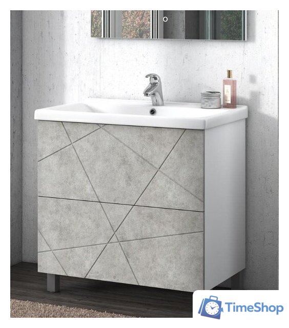  Vigo Тумба под умывальник Geometry 800-0-2 9696 (бетон) - Изображение №2 — Интернет-магазин Time-Shop