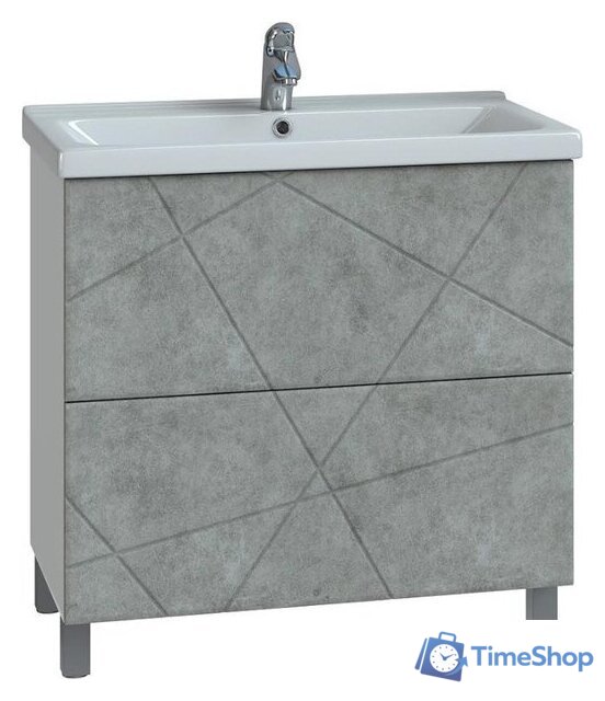  Vigo Тумба под умывальник Geometry 800-0-2 9696 (бетон) - Изображение №1 — Интернет-магазин Time-Shop