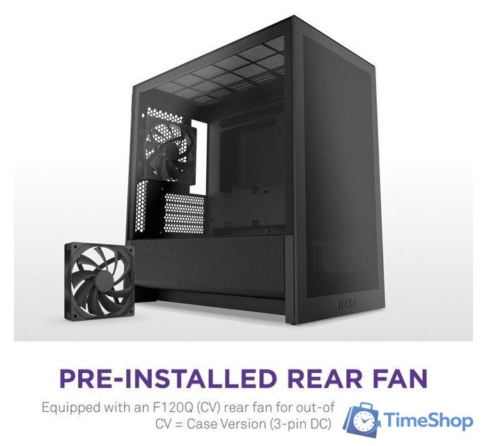 Корпус NZXT H3 Flow CC-H31FB-01 - Изображение №9 — Интернет-магазин Time-Shop