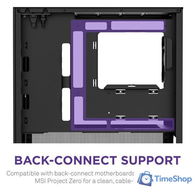 Корпус NZXT H3 Flow CC-H31FB-01 - Изображение №7 — Интернет-магазин Time-Shop