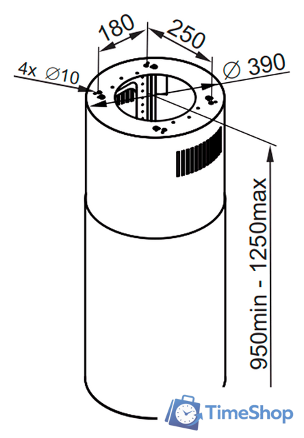 Кухонная вытяжка MAUNFELD Lee Isla sensor 39 (нержавеющая сталь) - Изображение №2 — Интернет-магазин Time-Shop
