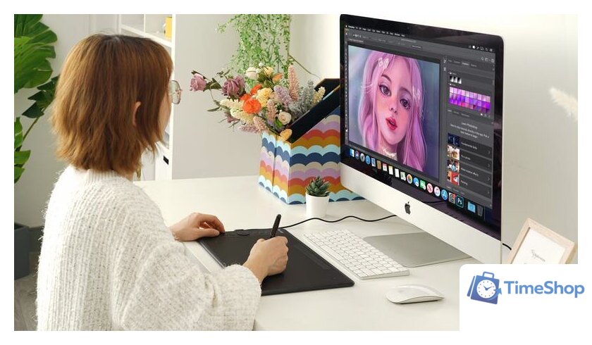 Графический планшет Parblo Intangbo M (черный) - Изображение №8 — Интернет-магазин Time-Shop